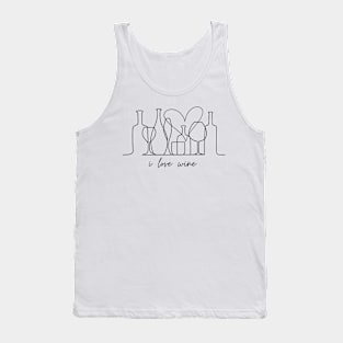 I love wine Tank Top